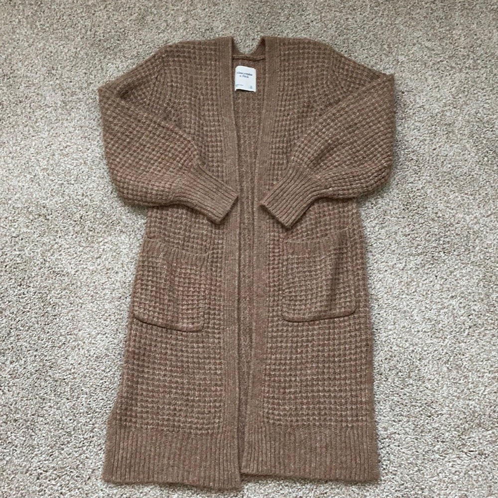 Abercrombie and Fitch Waffle Knit Cardigan
